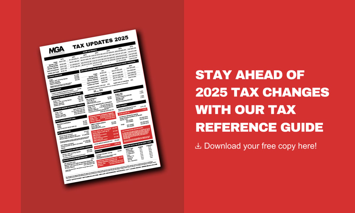 MGA 2025 Tax Reference Guide