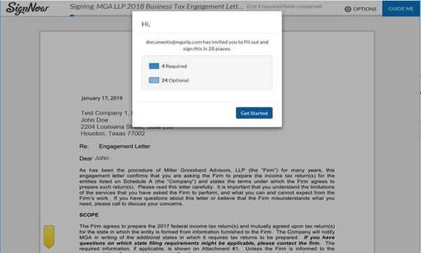 SignNow Tutorial Step 2