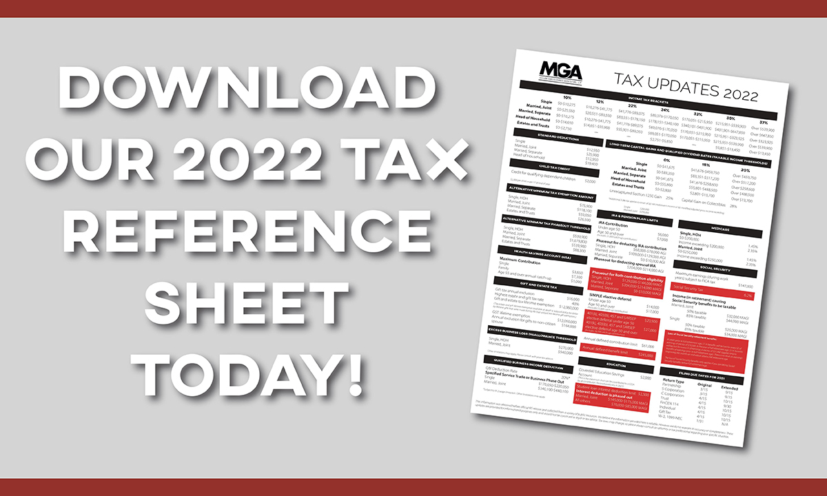 2022 MGA Tax Reference Sheet_Smaller
